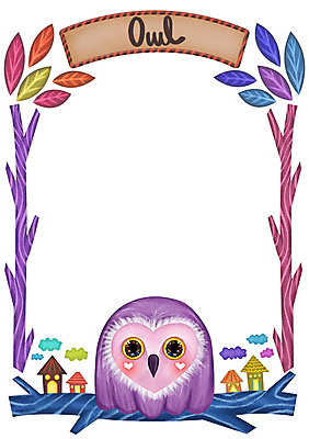 PSD 나무 동물 구름 백그라운드 일러스트 나뭇잎 프레임 알림판 사람없음 귀여움 알림 부엉이 국내일러스트 자연요소 식물 컨셉 잎 조류 파일형식