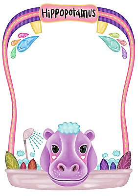 PSD 동물 백그라운드 일러스트 나뭇잎 프레임 알림판 욕조 사람없음 귀여움 거품 물방울 알림 샤워기 하마 국내일러스트 컨셉 잎 포유류 파일형식