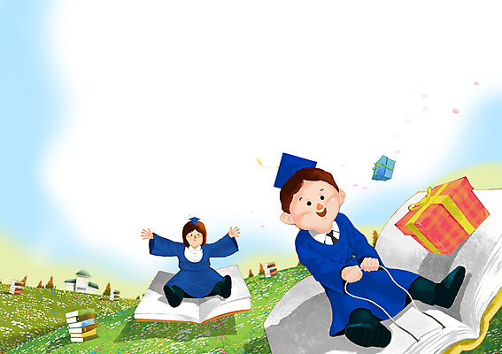 주간 PSD 학생 여자 교육 남자 백그라운드 일러스트 졸업 학교 청소년 하늘 새출발 새로움 선물 사람 초원 야외 두명 책 선물상자 상자 가운 졸업가운 썰매 꽃가루 설레임 십대만 국내일러스트 자연요소 옷 감정 컨셉 가루 출발 파일형식