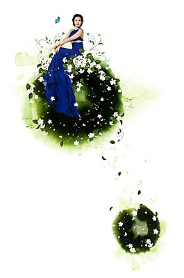 전신 PSD 식물 편집이미지 드레스 여자 꽃 나비 캘리배경 백그라운드 캘리그라피 한명 사람 앉기 성인 한국인 먹 손그림 플루메리아 여자만 여자한명만 성인여자만 이미지편집 1 옷 곤충 모션 서예 동양인 성인만 파일형식