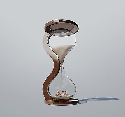 PSD 서양인 외국인 편집이미지 여자 남자 어린이 모래 시계 놀이 사람 앉기 세명 3D 그룹 모래시계 어린이만 이미지편집 편집3D 모션 인종 디지털합성 파일형식