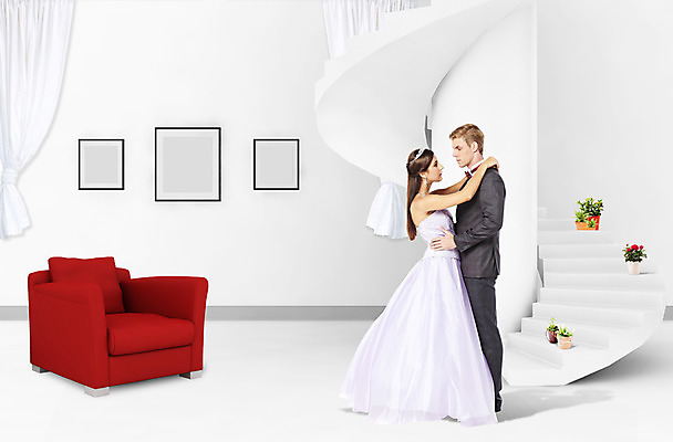 전신 PSD 서양인 외국인 식물 편집이미지 부부 여자 남자 화분 웨딩드레스 액자 결혼 서기 사람 성인 두명 옆모습 인테리어 소파 3D 마주보기 계단 신혼집 성인만 이미지편집 편집3D 디자인 커플 드레스 뷰포인트 의자 모션 인종 이벤트 디지털합성 파일형식