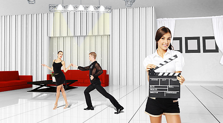 PSD 서양인 외국인 편집이미지 커플 여자 남자 조명 실내 사람 성인 세명 인테리어 소파 3D 촬영 무대 춤 클래퍼보드 영화 성인만 이미지편집 편집3D 디자인 의자 관계 문화예술 인종 내부 디지털합성 파일형식