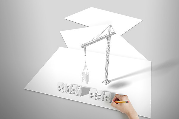 PSD 편집이미지 손 종이 비즈니스 성공 신체부위 연필 3D 스케치 기중기 합성 이미지편집 편집3D 컨셉 학용품 미술 사람 필기구 중장비 디지털합성 파일형식