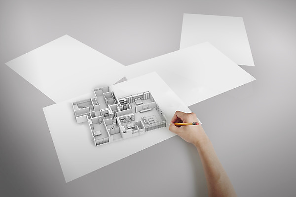 PSD 편집이미지 건축 종이 한명 사람 신체부위 인테리어 연필 3D 설계도 드로잉 팔 이미지편집 편집3D 1 디자인 학용품 건설업 미술 필기구 디지털합성 파일형식