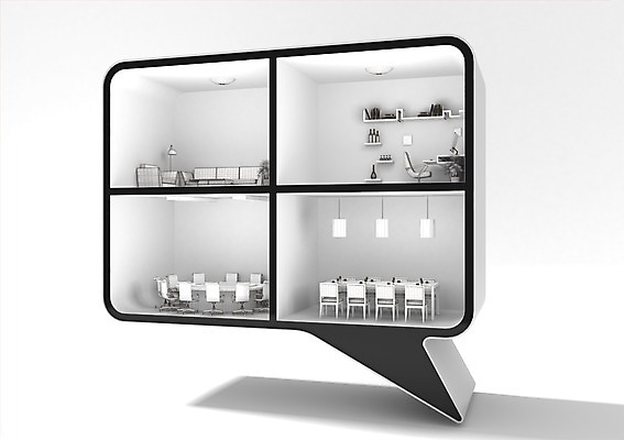 PSD 편집이미지 백그라운드 말풍선 주택 사람없음 컴퓨터그래픽 그래픽 인테리어 3D소스 3D 편집3D 디자인 건물 디지털합성 파일형식