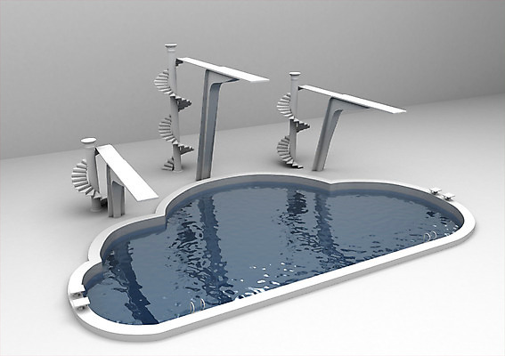 모양 PSD 구름 편집이미지 백그라운드 통신 수영장 사람없음 컴퓨터그래픽 그래픽 물 3D소스 3D 계단 클라우드서비스 다이빙대 4차산업 편집3D 자연요소 산업 디지털합성 서비스 다이빙 파일형식