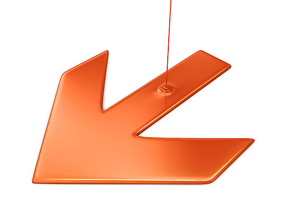 PSD 편집이미지 기호 화살표 컬러 백그라운드 사람없음 컴퓨터그래픽 그래픽 3D소스 3D 주황색 물감 표현 떨어짐 방향 편집3D 문자 컨셉 미술도구 디지털합성 파일형식