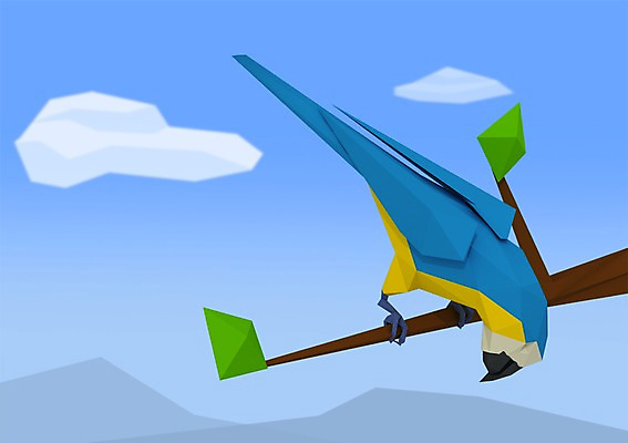 PSD 식물 동물 구름 편집이미지 한마리 백그라운드 조류 하늘 사람없음 컴퓨터그래픽 그래픽 3D소스 3D 나뭇가지 앵무새 편집3D 자연요소 나무 1 디지털합성 파일형식