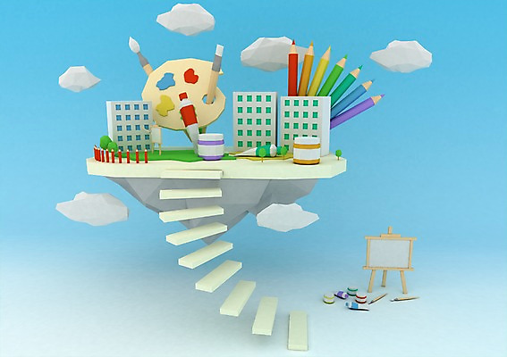 PSD 구름 편집이미지 컬러 섬 백그라운드 하늘 미술 사람없음 건물 컴퓨터그래픽 그래픽 컬러풀 3D소스 3D 계단 팔레트 편집3D 자연요소 건축물 문화예술 디지털합성 파일형식