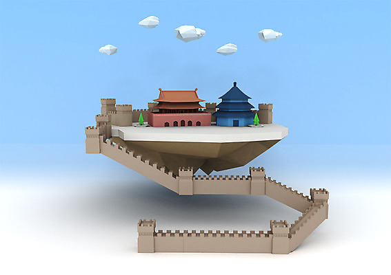 PSD 구름 편집이미지 백그라운드 사람없음 건물 컴퓨터그래픽 그래픽 3D소스 3D 중국 성 성벽 편집3D 자연요소 건축물 아시아 디지털합성 파일형식