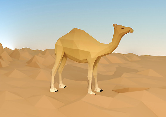 PSD 동물 편집이미지 한마리 백그라운드 사람없음 컴퓨터그래픽 그래픽 3D소스 3D 사막 낙타 편집3D 1 포유류 디지털합성 파일형식