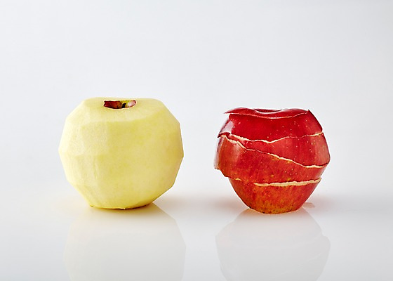 포토 JPG 스튜디오촬영 컬러 백그라운드 과일 실내 사람없음 빨간색 두개 껍질 사과 국내포토 2 내부 파일형식