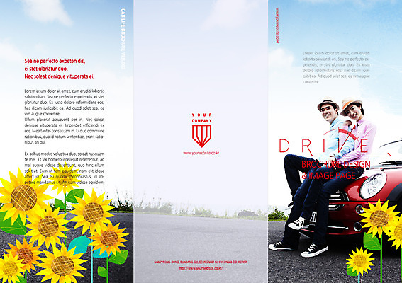 주간 PSD 식물 템플릿 편집 표지디자인 북디자인 커플 여자 표지 남자 꽃 도로 리플렛 여행 북커버 3단접지 자동차 해바라기 사람 팜플렛 성인 야외 두명 드라이브 오픈카 성인만 이미지템플릿 자연요소 길 육상교통 관계 교통시설 승용차 운전 파일형식