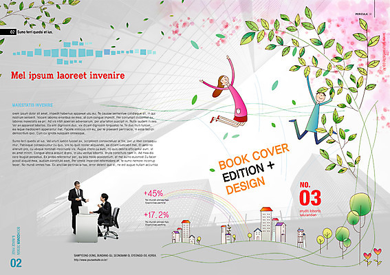PSD 나무 식물 템플릿 편집 표지디자인 북디자인 여자 남자 리플렛 줄기 북커버 의자 비즈니스 주택 사람 팜플렛 여러명 성인 점프 비즈니스맨 책상 공생 공존 성인만 이미지템플릿 가구 다수 모션 건물 직장인 파일형식