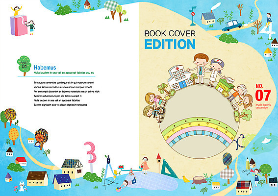 PSD 템플릿 편집 표지디자인 북디자인 여자 남자 리플렛 북커버 주택 병원 사람 팜플렛 여러명 성인 건물 마을 환자 간호사 의사 공생 공존 성인만 이미지템플릿 건축물 다수 의학 의료진 파일형식