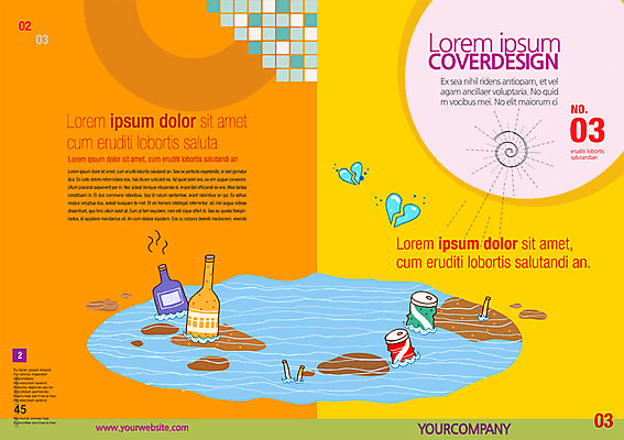 PSD 템플릿 편집 표지디자인 북디자인 리플렛 북커버 팜플렛 사람없음 물 예절 환경오염 오염 캔 병 쓰레기 강가 공공예절 무단투기 무단 이미지템플릿 자연요소 식기 컨셉 강 파일형식