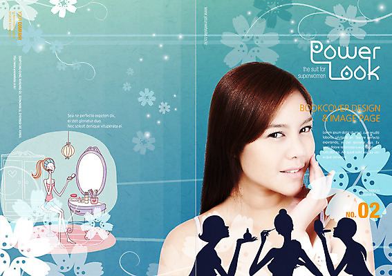 PSD 서양인 외국인 템플릿 편집 표지디자인 북디자인 여자 패션 실루엣 리플렛 백그라운드 북커버 사람 팜플렛 여러명 성인 화장 뷰티 화장대 여자만 성인여자만 성인만 이미지템플릿 가구 다수 촬영기법 인종 파일형식