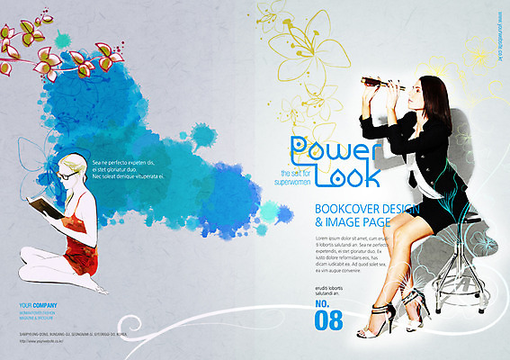 PSD 서양인 외국인 템플릿 편집 표지디자인 북디자인 여자 패션 리플렛 백그라운드 북커버 의자 잉크 사람 정장 팜플렛 성인 두명 책 독서 희망 물감 망원경 꿈 번짐 여자만 성인여자만 성인만 이미지템플릿 옷 감정 가구 인종 미술도구 파일형식 효과