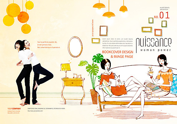 PSD 템플릿 편집 표지디자인 북디자인 여자 패션 리플렛 백그라운드 북커버 집안 티타임 휴식 실내 사람 동양인 팜플렛 여러명 성인 취미 책 소파 독서 한국인 여자만 성인여자만 성인만 이미지템플릿 다수 컨셉 의자 인종 내부 파일형식