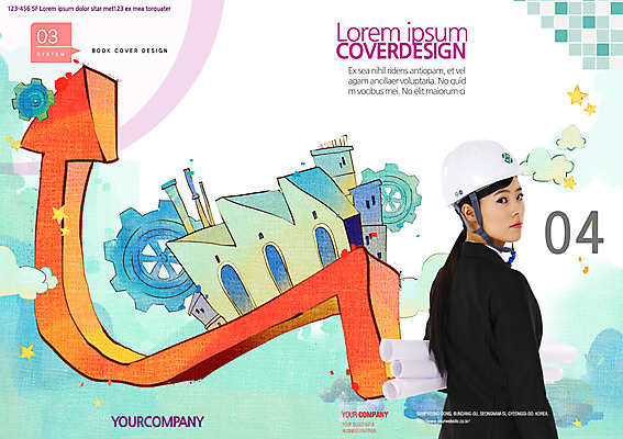 PSD 템플릿 편집 표지디자인 북디자인 여자 화살표 리플렛 백그라운드 북커버 비즈니스 공장 한명 사람 동양인 정장 팜플렛 성인 한국인 안전모 톱니바퀴 여자만 여자한명만 성인여자만 성인만 이미지템플릿 1 옷 공업 인종 헬멧 안전장비 파일형식