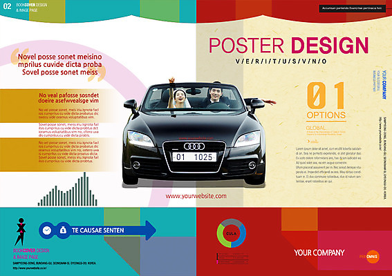 PSD 템플릿 편집 표지디자인 북디자인 커플 여자 남자 포스터 리플렛 북커버 신혼부부 자동차 사람 팜플렛 성인 두명 오픈카 웨딩카 성인만 이미지템플릿 부부 육상교통 관계 승용차 신혼 파일형식