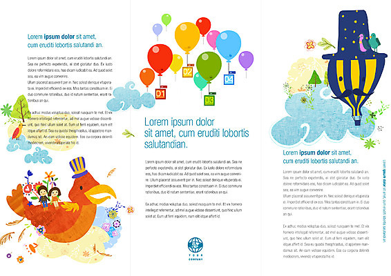 PSD 템플릿 편집 표지디자인 북디자인 여자 남자 행복 어린이 리플렛 캠페인 백그라운드 북커버 3단접지 상상 조류 사람 팜플렛 두명 열기구 풍선 공감 어린이만 이미지템플릿 동물 감정 항공교통 파일형식