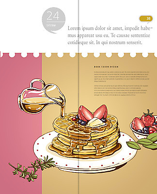 PSD 템플릿 편집 접시 표지디자인 북디자인 출판디자인 내지 음식 빵 리플렛 백그라운드 2단접지 북커버 과일 딸기 팜플렛 사람없음 요식업 빵집 붓기 허브 시럽 와플 이미지템플릿 식물 식기 산업 모션 디저트 상점 파일형식