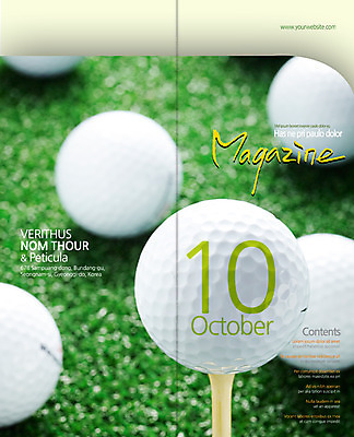 PSD 템플릿 편집 표지디자인 북디자인 출판디자인 표지 리플렛 스포츠용품 스포츠 백그라운드 골프 2단접지 북커버 공 골프공 팜플렛 잔디 사람없음 운동 잡지 10월 골프티 이미지템플릿 식물 골프용품 건강 간행물 구기 날짜 오브젝트 파일형식