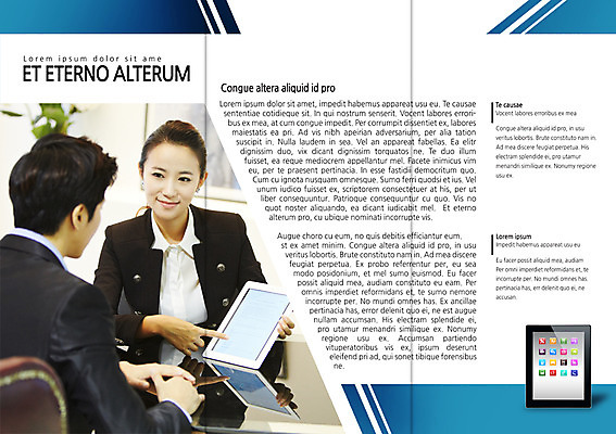 PSD 템플릿 편집 표지디자인 북디자인 출판디자인 여자 남자 내지 리플렛 백그라운드 북커버 비즈니스 3단접지 웃음 사람 동양인 정장 팜플렛 상반신 20대 성인 두명 태블릿 마주보기 한국인 가리킴 비즈니스맨 비즈니스우먼 어플리케이션 상담 청년만 성인만 이미지템플릿 옷 모션 표정 인종 손짓 청년 전자제품 스마트기기 직장인 파일형식