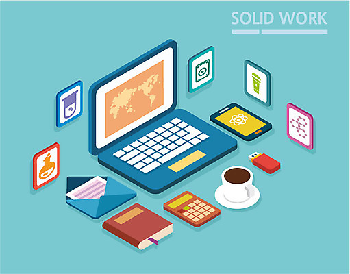 커피 컬러 하늘색 액자 지도 일러스트 정보기술 사람없음 책 노트북 스마트폰 컬러풀 계산기 플랫 USB 편지 국내일러스트 AI파일 음료 문구용품 기술 파란색 전자제품 핸드폰 스마트기기 장비 파일형식 벡터