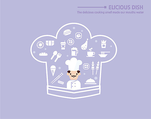 남자 컬러 일러스트 아이스크림 맥주 요리 한명 사람 요리사 감자튀김 햄버거 라면 꼬치 플랫 도넛 차 닭다리 연보라색 빵모자 식기도구 남자만 남자한명만 국내일러스트 AI파일 직업 모자_잡화 1 식기 음료 음식 디저트 감자 주류 패스트푸드 보라색 튀김 면류 파일형식 벡터