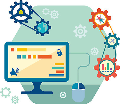 지구 컬러 일러스트 비행기 정보기술 사람없음 연두색 컴퓨터 컬러풀 플랫 나침반 톱니바퀴 설정 국내일러스트 AI파일 항공교통 대중교통 기술 초록색 전자제품 파일형식 벡터