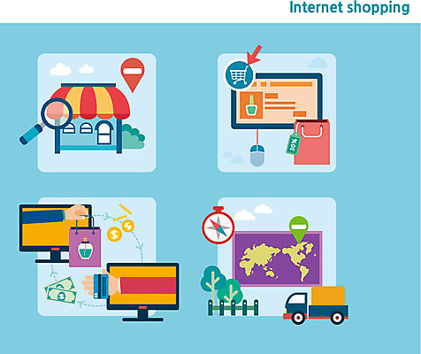 손 컬러 하늘색 세계지도 일러스트 돋보기 정보기술 사람 두명 신체부위 쇼핑 컴퓨터 컬러풀 쇼핑백 상점 트럭 운송업 웹서핑 서핑 플랫 국내일러스트 AI파일 산업 지도 가방 자동차 기술 파란색 전자제품 세계 수상스포츠 파일형식 벡터