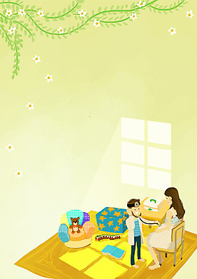 PSD 여자 남자 아들 일러스트 엄마 사람 성인 두명 장난감 임산부 임신 의사 아기 출산 태교 산부인과 소꿉놀이 국내일러스트 가족 놀이 병원 의료진 파일형식