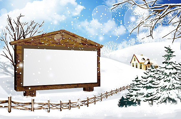 PSD 편집 편집이미지 겨울 프레임 알림판 풍경 이벤트 사람없음 원근감 정보 눈 언덕 눈길 이미지편집 자연요소 계절 길 뷰포인트 날씨 눈_날씨 파일형식