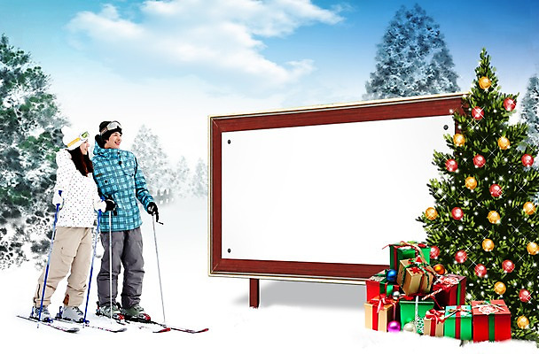 PSD 편집 편집이미지 커플 계절 여자 남자 크리스마스장식 크리스마스 겨울 스키 프레임 알림판 선물 사람 동양인 풍경 이벤트 20대 성인 두명 선물상자 크리스마스트리 원근감 한국인 정보 눈 알림 청년만 성인만 이미지편집 자연요소 기념일 뷰포인트 관계 날씨 겨울스포츠 인종 청년 상자 파일형식