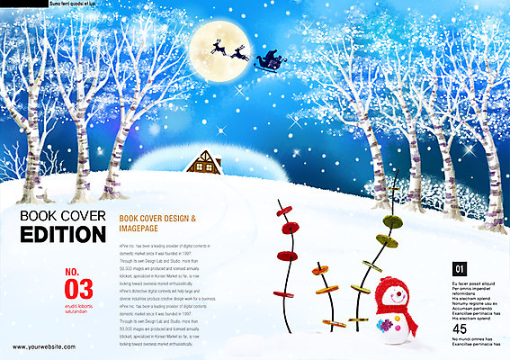 PSD 나무 템플릿 편집 표지디자인 북디자인 계절 리플렛 크리스마스 겨울 북커버 눈사람 주택 팜플렛 사람없음 야외 달 눈 잡지 야간 썰매 표지샘플 이미지템플릿 자연요소 식물 기념일 날씨 건물 간행물 파일형식