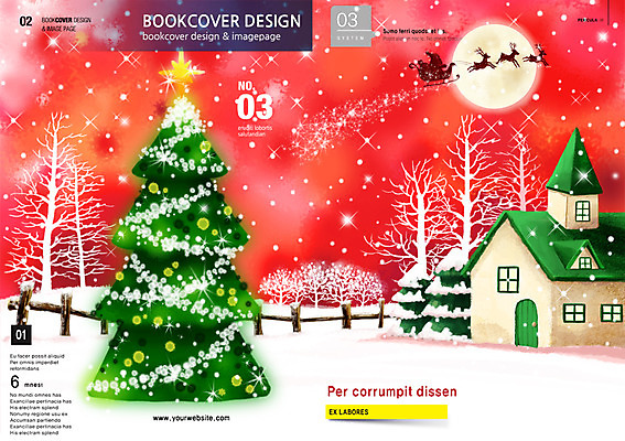 PSD 나무 템플릿 편집 표지디자인 북디자인 계절 리플렛 크리스마스 겨울 북커버 주택 팜플렛 사람없음 반짝임 울타리 크리스마스트리 달 눈 잡지 썰매 표지샘플 이미지템플릿 자연요소 식물 기념일 모션 날씨 건물 간행물 담장 파일형식