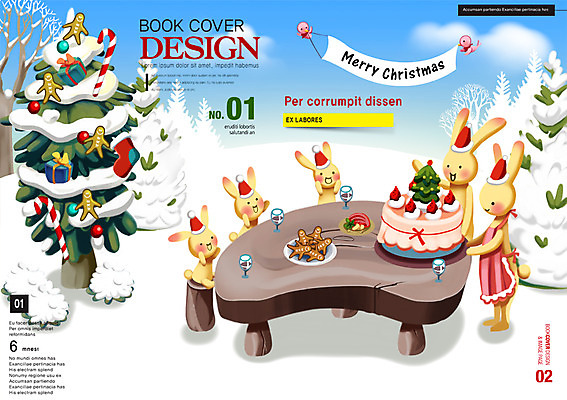 PSD 나무 동물 템플릿 편집 표지디자인 북디자인 계절 음식 리플렛 크리스마스 겨울 북커버 여러마리 산타모자 탁자 팜플렛 사람없음 장식 크리스마스트리 쿠키 케이크 앞치마 눈 토끼 잡지 반려 표지샘플 이미지템플릿 자연요소 식물 모자_잡화 기념일 가구 다수 포유류 날씨 디저트 간행물 반려동물 파일형식