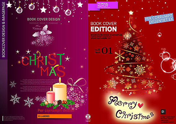 PSD 템플릿 편집 표지디자인 북디자인 리플렛 크리스마스 북커버 초 팜플렛 사람없음 장식 크리스마스트리 눈송이 잡지 표지샘플 이미지템플릿 기념일 눈_날씨 간행물 파일형식