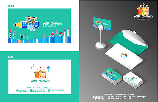 템플릿 디자인 여자 남자 어린이 카드템플릿 학교 명함 명함템플릿 수업 봉투 영업 두명 세트 연필 견본 학원 과외 어린이만 이미지템플릿 AI파일 카드프레임 교육 비즈니스 학용품 카드_감사 프레임 사람 학습 필기구 파일형식 벡터