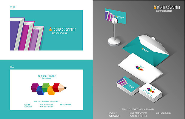 템플릿 디자인 카드템플릿 학교 명함 명함템플릿 수업 학용품 봉투 영업 사람없음 책 세트 연필 견본 인쇄 학원 이미지템플릿 AI파일 카드프레임 교육 비즈니스 문구용품 카드_감사 프레임 필기구 파일형식 벡터