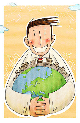 PSD 남자 지구 일러스트 비즈니스 안기 한명 사람 빌딩 성인 글로벌 지구본 비즈니스맨 남자한명만 성인남자만 국내일러스트 1 모션 건물 직장인 남자만 성인만 파일형식