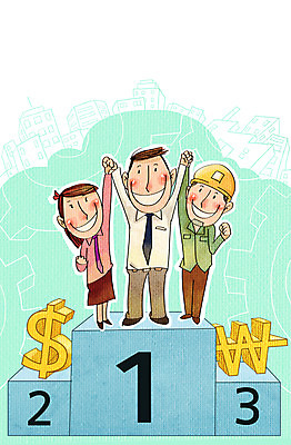 PSD 1 여자 남자 2 일러스트 비즈니스 노동자 3 사람 정장 성인 세명 숫자 달러 손잡기 우승 비즈니스맨 화폐기호 안전모 화합 노사화합 시상대 국내일러스트 직업 문자 기호 옷 돈 모션 최고 직장인 헬멧 안전장비 화폐 파일형식