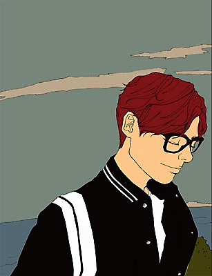 주간 PSD 라이프스타일 남자 안경 여유 맨라이프 일러스트 한명 사람 상반신 성인 야외 눈감음 산책 남자만 남자한명만 성인남자만 성인만 국내일러스트 자연요소 1 잡화 감정 모션 휴식 생활 파일형식