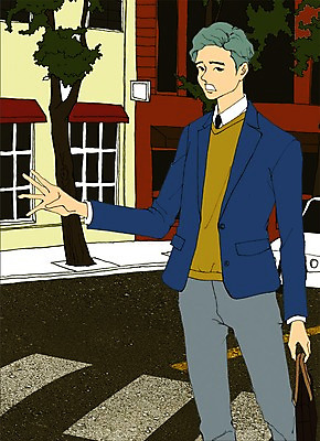 주간 PSD 라이프스타일 남자 맨라이프 일러스트 거리 한명 사람 정장 손짓 성인 야외 건물 기다림 남자만 남자한명만 성인남자만 성인만 국내일러스트 자연요소 1 건축물 옷 모션 생활 파일형식