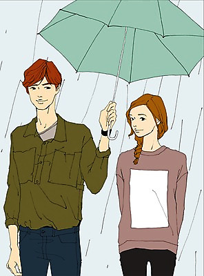 주간 PSD 라이프스타일 커플 여자 남자 맨라이프 데이트 일러스트 우산 날씨 사람 성인 야외 두명 비 성인만 국내일러스트 자연요소 관계 생활 파일형식