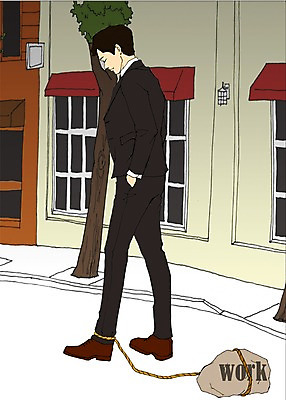 주간 전신 PSD 라이프스타일 남자 줄 맨라이프 일러스트 거리 스트레스 한명 사람 정장 성인 야외 건물 돌_바위 직장인 작업실 남자만 남자한명만 성인남자만 성인만 국내일러스트 자연요소 직업 1 건축물 옷 생활 파일형식