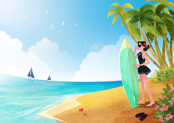 전신 PSD 식물 우먼라이프 라이프스타일 계절 여자 수영복 여유 바다 백그라운드 요트 일러스트 휴가 휴식 한명 서기 사람 성인 취미 여름 선글라스 야자수 보드 서핑 해수욕장 여자만 여자한명만 성인여자만 성인만 국내일러스트 나무 1 옷 감정 안경 스포츠 컨셉 배_교통 모션 생활 수상스포츠 파일형식